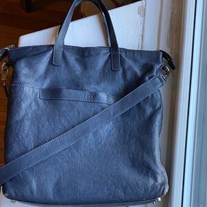 Tusk Navy Zip Tote with Adjustable Crossbody Strap